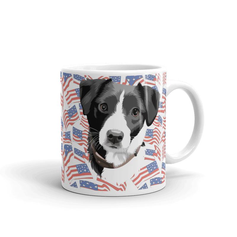 Independence Day Pet Print Coffee Mug